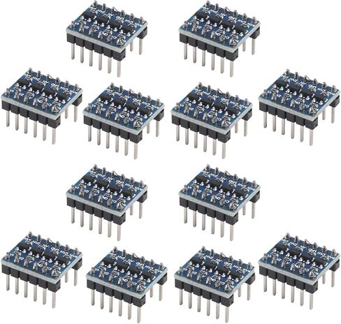 12pcs 4 Channels IIC I2C Logic Level Converter PRE-SOLDERED Bi-Directional Module 3.3V to 5V 4 Channels Shifter for Raspberry Pi and Other Microcontrollers in Saudi Arabia