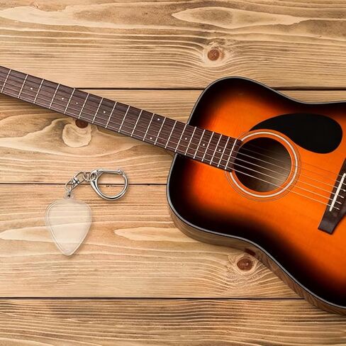 Clear Guitar Pick Holder,2Pcs Guitar Pick Display Case Keychain Holder Portable Heart Shaped Clear Case for Easy Identification in Saudi Arabia