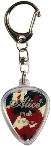 Clear Guitar Pick Holder,2Pcs Guitar Pick Display Case Keychain Holder Portable Heart Shaped Clear Case for Easy Identification in Saudi Arabia