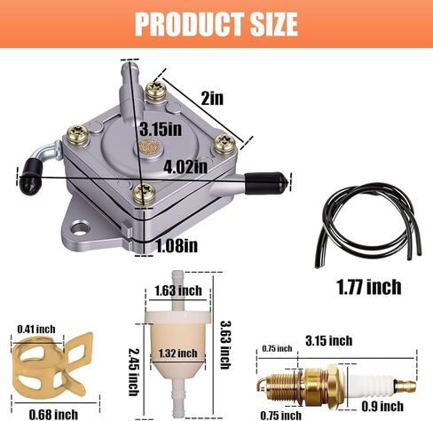 Golf Cart Fuel Pump Impulse Kit Compatible with Club Car DS Precedent 1984-Up 290FE 350FE Kawasaki Engine Replacement for 1014523 1014524 S5136 FP002 JN6-F4410-00 JF2-24410-20 in Saudi Arabia