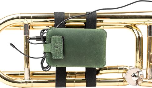 حامل جهاز إرسال الميكروفون اللاسلكي Trumpet - حقيبة من الجلد الطبيعي لتثبيت الميكروفون in Kuwait