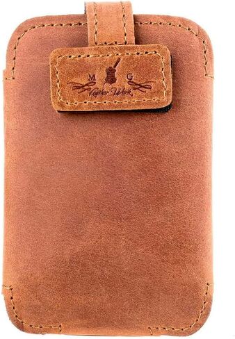 Trumpet Wireless Microphone Transmitter Holder – Genuine Leather Bodypack Pouch for Clip-On Mic in Saudi Arabia