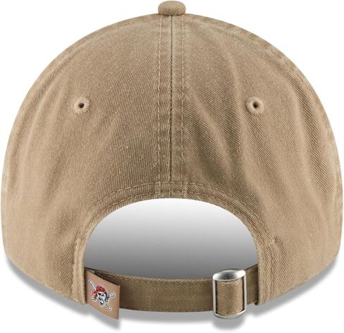 New Era للجنسين - الكبار MLB Core Classic 9TWENTY قبعة قابلة للتعديل مقاس واحد يناسب الجميع - بيتسبرغ بايرتس كاكي in Kuwait