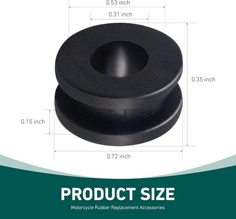 20Pcs Motorcycle M6 Rubber Grommets Kit, Motorcycles Fairing Grommets, O-ring Fairing Side Cover Compatible with Yamaha, Suzuki(Black) in Saudi Arabia