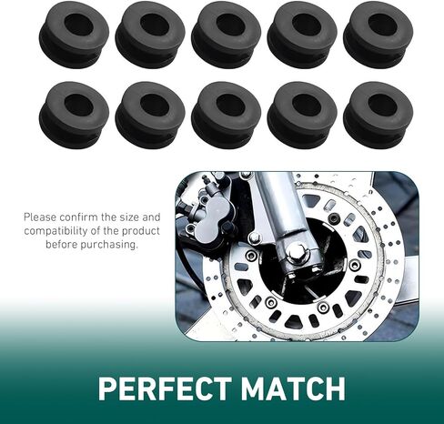 20Pcs Motorcycle M6 Rubber Grommets Kit, Motorcycles Fairing Grommets, O-ring Fairing Side Cover Compatible with Yamaha, Suzuki(Black) in Saudi Arabia