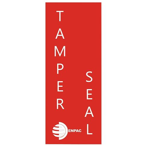 Enpac 13-TS Tamper Seal Label, Legend "TAMPER SEAL", 2" Width x 7" Height, White on Red in Kuwait