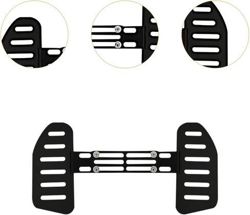 Scooter Front Foot Pegs Vehicle Modification Set Foot Rest Widen Front Foot Pedal, Removable Foot Plates Pedal to Rest Your Feet in Kuwait