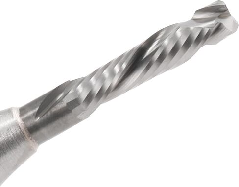 5pcs 12.7mm Shank UP and Down Cut Two Flutes Spiral Carbide Tool TCT Milling Cutter Compression Wood End Mill for Engraving Slotting(5Pcs 12.7x6x22) in Saudi Arabia