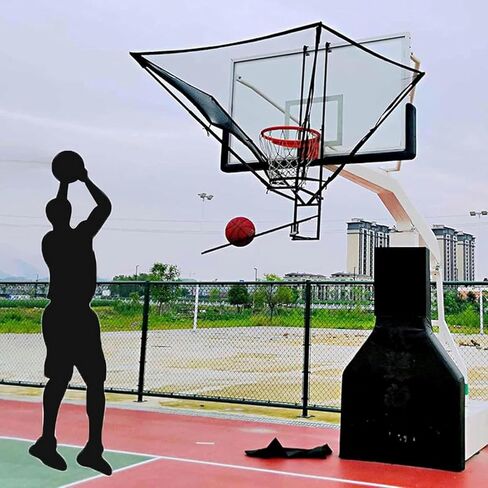 Basketball Hoop Returner Return Attachment Rebounder with Chute Compatible with Indoor and Outdoor Hoops Training for S in Saudi Arabia