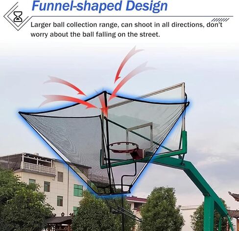 Basketball Hoop Returner Return Attachment Rebounder with Chute Compatible with Indoor and Outdoor Hoops Training for S in Saudi Arabia