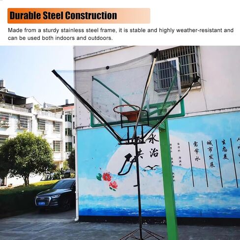 Basketball Hoop Returner Return Attachment Floor Shooting Net Kit Pro Ball Rebounder Training Aid for Kids/Younth/Adults Easy to Fold in Saudi Arabia