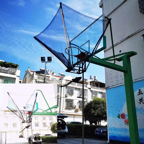 Basketball Hoop Returner Return Attachment Floor Shooting Net Kit Pro Ball Rebounder Training Aid for Kids/Younth/Adults Easy to Fold in Saudi Arabia