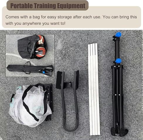 Basketball Hoop Returner Return Attachment Ball Floor Standing Aid Metal - Shooting Trainer Time Saving in Saudi Arabia