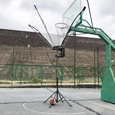 Basketball Hoop Returner Shot Return Apparatus Metal Attachment Adjustable Rotatable Standing Adult Kid Baske in Saudi Arabia