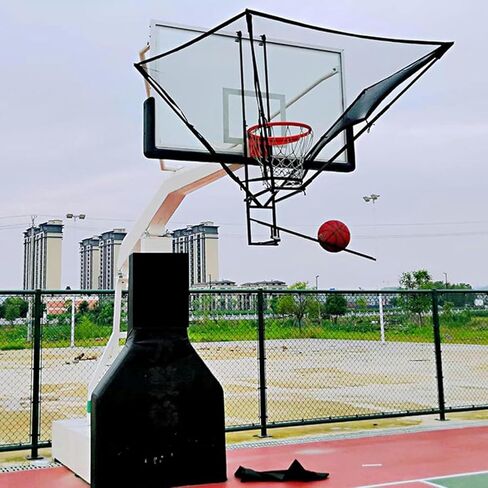 Wall Mounted Basketball Hoop Rebounder Shot Returner Net Return - Trainer for Traditional Pole and Mounted Hoops with Rotating Chute in Saudi Arabia