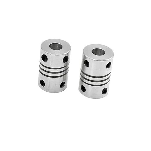 D15L20 Aluminum Flexible RS Coupling Hole Stepper Motor 2/3/3.17/4/5/6/7/8mm CNC 2Pcs(3.17mm to 4mm) in Saudi Arabia