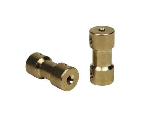 D9*L20 2mm/2.3mm/3mm/3.17mm/4mm/5mm/6mm Brass Flexible Motor Shaft Coupling Coupler 10Pcs(3 X 3) in Saudi Arabia