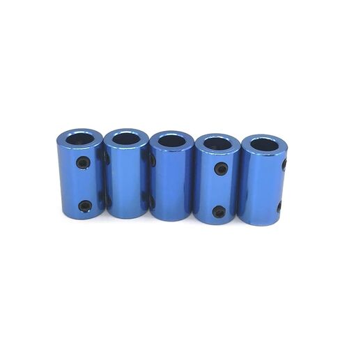 D14L25 Blue Cylindrical Hard Top Wire Aluminum Alloy Coupling Aperture 3/4/5/6/6.35/7/8mm 1Pcs(6mm to 8mm) in Saudi Arabia