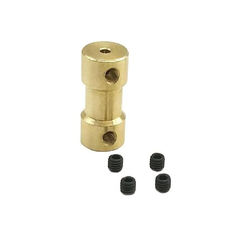 D9 L20 Brass Rigid Coupling Transmission Joint Connector Sleeve Adapter Porous 2MMX2MM 6MMX6MM 1Pcs(4MMX5MM) in Saudi Arabia