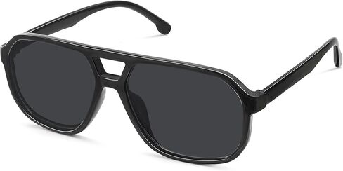 Stylish Aviator Sunglasses for Women Men Retro Trendy Square Shades UV Protection in Kuwait