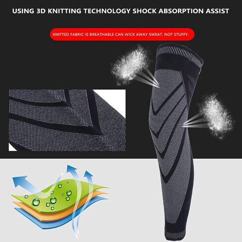 EVTSCAN Summer Thin Kneepad Knitted Nylon Long Sleeve Knee Protector Sports XL in Saudi Arabia