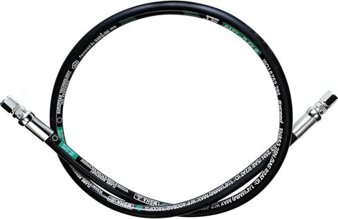 LingCheng 26711-06-06RW Hydraulic HoseSwivel Assembly 3/8 " Hydraulic Hosewith Female JlC X Female JlC 60 "Long4785 psi, Black in Saudi Arabia