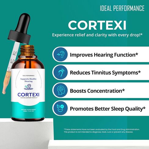 IDEAL PERFORMANCE Cortexi Tinnitus Relief for Ringing Ears Drops - Cortexi Hearing Support Supplement Liquid Drops - Maximum Strength, CortexiDrops Supports Healthy Hearing Reviews (1 Pack) in Saudi Arabia