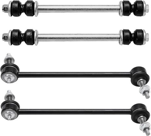 Detroit Axle-4pc Sway Bars for Ford Focus C-Max 12-18 ، 4 Front and الخلفي Stabilizer Bar Bar Links 2012 2013 2014 2015 2017 2017 Replace in Kuwait