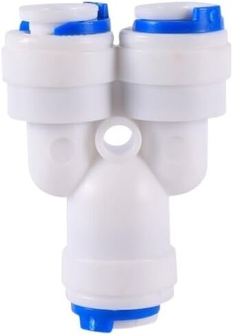 OD 1/4 "3/8" موصل الوصول السريع للأنابيب التناضح العكسي قفل الانزلاق وصلة سريعة على شكل حرف Y اقتران محول صمام اقتران (6.35 مم قابس طرفي) in Kuwait