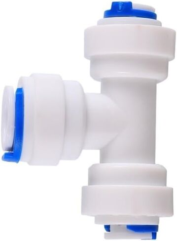 OD 1/4" 3/8" Pipe Quick Access Connector Reverse Osmosis Slip Lock Quick Joint Y Shaped Coupling Tee Coupling Valve Adapter(6.35mm End Plug) in Saudi Arabia