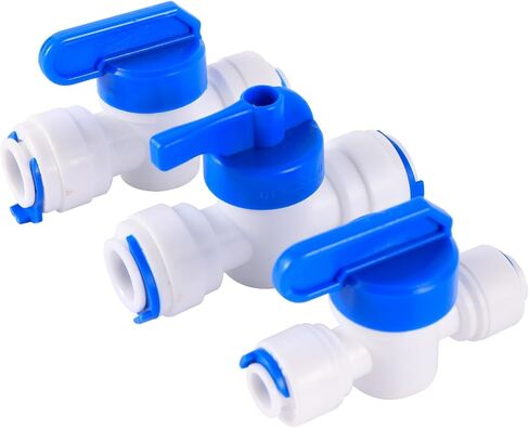 OD 1/4" 3/8" Pipe Quick Access Connector Reverse Osmosis Slip Lock Quick Joint Y Shaped Coupling Tee Coupling Valve Adapter(6.35mm End Plug) in Saudi Arabia