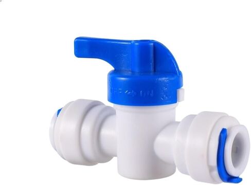 OD 1/4" 3/8" Pipe Quick Access Connector Reverse Osmosis Slip Lock Quick Joint Y Shaped Coupling Tee Coupling Valve Adapter(6.35mm End Plug) in Saudi Arabia