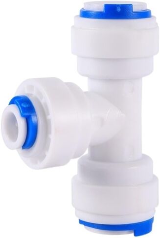 OD 1/4" 3/8" Pipe Quick Access Connector Reverse Osmosis Slip Lock Quick Joint Y Shaped Coupling Tee Coupling Valve Adapter(6.35mm End Plug) in Saudi Arabia