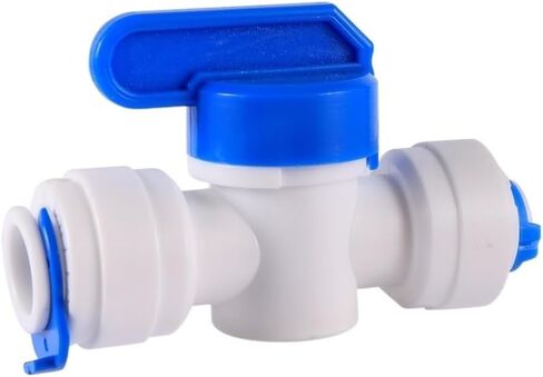OD 1/4" 3/8" Pipe Quick Access Connector Reverse Osmosis Slip Lock Quick Joint Y Shaped Coupling Tee Coupling Valve Adapter(6.35mm End Plug) in Saudi Arabia