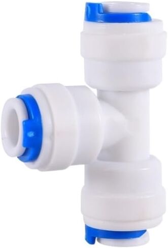OD 1/4" 3/8" Pipe Quick Access Connector Reverse Osmosis Slip Lock Quick Joint Y Shaped Coupling Tee Coupling Valve Adapter(6.35mm End Plug) in Saudi Arabia