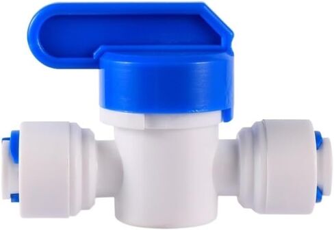 OD 1/4" 3/8" Pipe Quick Access Connector Reverse Osmosis Slip Lock Quick Joint Y Shaped Coupling Tee Coupling Valve Adapter(6.35mm End Plug) in Saudi Arabia