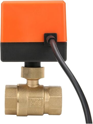 DN15/DN20/DN25 AC 220V Brass Motorized Thread Ball Valve 2-Way 3-Wire DC 12V Solenoid Water Valve with Actuator(DC12V 1/2") in Kuwait