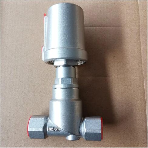 1PCS 1/2" 3/4" 1" BSPT Pneumatic Water Cut-Off Drum Valve 304 Stainless Steel for Dryer(1/2",Single Acting) in Kuwait