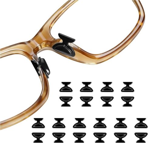 10 Pairs Butterfly Glasses Nose Pad Compatible with RayBan Metaa, Air Bag Silicone Anti Slip Super Sticky Adhesive Eyeglass Nose Pads for Eyeglass Wayfarer/Skyler/Headliner Accessories in Kuwait