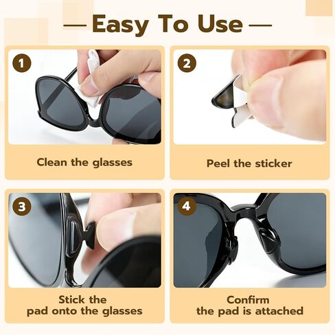10 Pairs Butterfly Glasses Nose Pad Compatible with RayBan Metaa, Air Bag Silicone Anti Slip Super Sticky Adhesive Eyeglass Nose Pads for Eyeglass Wayfarer/Skyler/Headliner Accessories in Kuwait