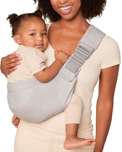 Ergobaby Upsie Hip Sling – Onyx Black Baby Carrier – Lightweight, Adjustable Sling for Toddlers – Breathable & Ergonomic Design in Saudi Arabia
