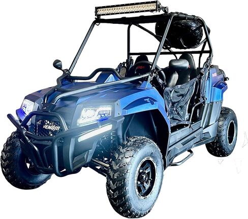 UTV UTV SSR 170RS ATTILITY مركبة ، مقعدين ، 200 سم أوتوماتيكي + عكس مع سرير الشحن مصابيح الأمامية عجلات احتياطية ، DF200GKV العمل الفناء الخلفي في المزرعة (أسود) in Kuwait