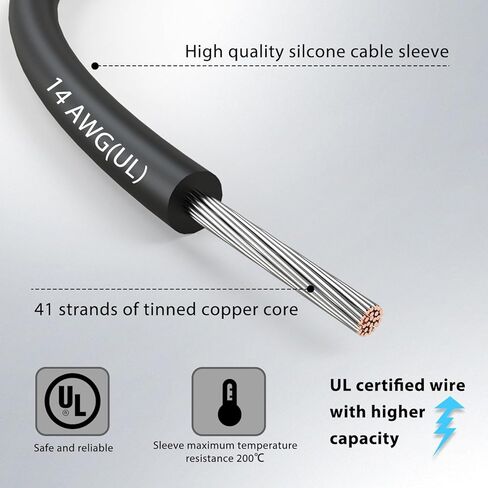 14 مقياس 2 قطعة/3.3Ft 4 مللي متر الموز التوصيل إلى الموز التوصيل UL3135 ، الثقيلة سيليكون موصلات اختبار مجموعة أسلاك توصيل معزز عدة للاختبار in Kuwait