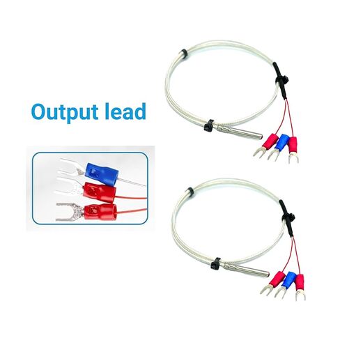 Gikfun Waterproof PT100 RTD Temperature Sensor Probe 3-Wire Stainless Steel with 0.5 Meter Cable for Arduino DIY,PID Controllers,Process Control (Pack of 2pcs) EK2170 in Saudi Arabia