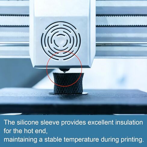 4pcs Hot End Silicone Socks for Flashforge AD5X 3D Printer, Extruder Hotend Silicone Sleeves Heat-Resistant Covers Accessories for Flashforge AD5X 3D Printer (Black) in Saudi Arabia