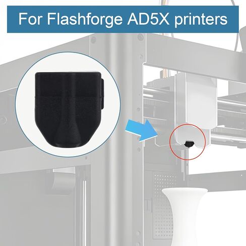4pcs Hot End Silicone Socks for Flashforge AD5X 3D Printer, Extruder Hotend Silicone Sleeves Heat-Resistant Covers Accessories for Flashforge AD5X 3D Printer (Black) in Saudi Arabia