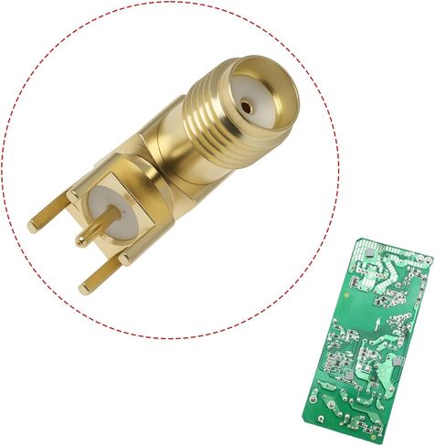 خلق فكرة 10 قطعة SMA PCB موصل سالب 90 درجة زاوية مطلية بالذهب RF المقبس ل PCB جبل DC-12 جيجا هرتز نطاق التردد in Kuwait