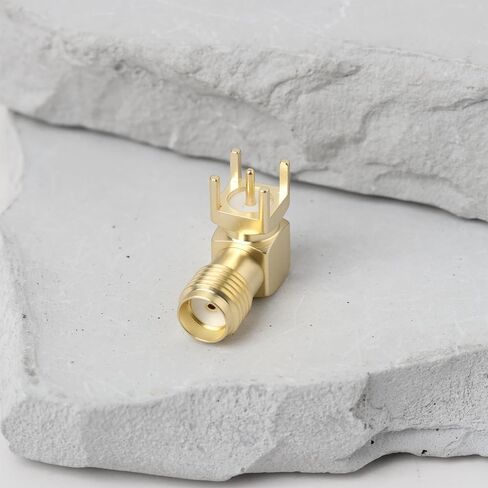 خلق فكرة 10 قطعة SMA PCB موصل سالب 90 درجة زاوية مطلية بالذهب RF المقبس ل PCB جبل DC-12 جيجا هرتز نطاق التردد in Kuwait