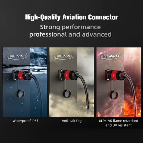 5 Pin Connector Waterproof Connector, Industrial Solder Circular Connector, Aviation Connector for Car, Truck, Boat, and Other Indoor/Outdoor Electrical Wire Connections(Male Female Plug Socket) in Saudi Arabia