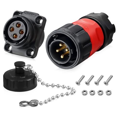 5 Pin Connector Waterproof Connector, Industrial Solder Circular Connector, Aviation Connector for Car, Truck, Boat, and Other Indoor/Outdoor Electrical Wire Connections(Male Female Plug Socket) in Saudi Arabia